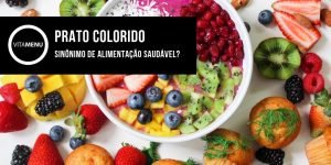 prato colorido para uma alimentação saudável